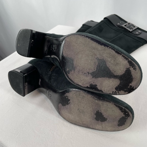 Tory Burch Suede Riding Boots in Black Size 10 - Picture 15 of 16